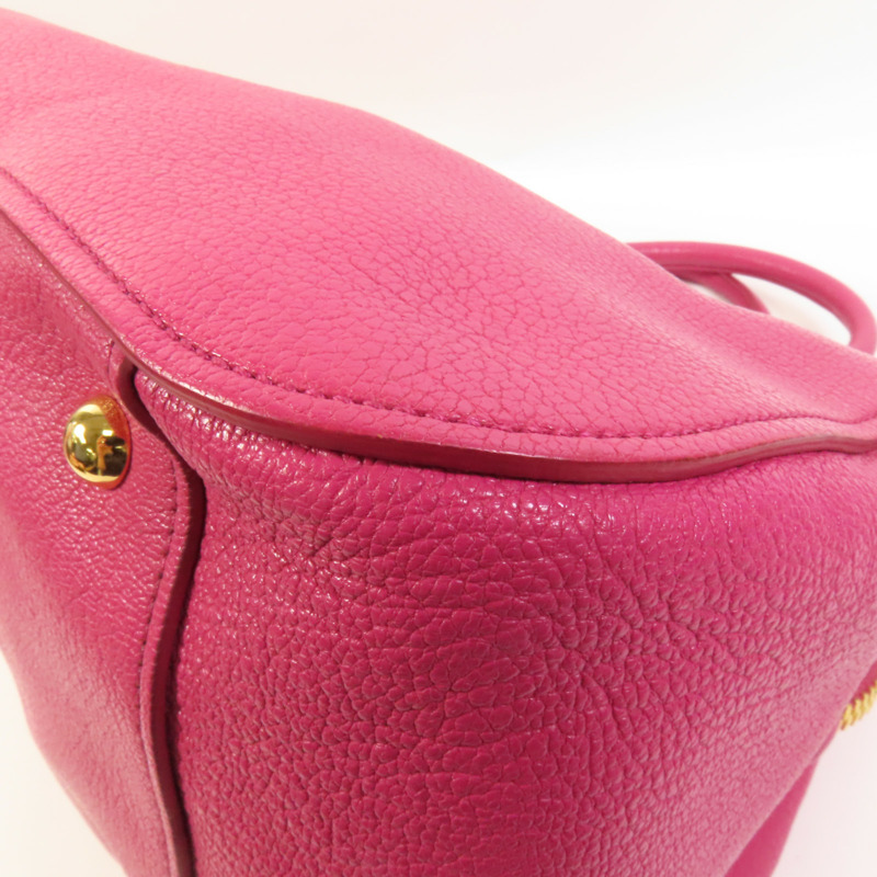 Miu Miu 牛皮皮革2 way Shoulder手挽肩背兩用袋-12