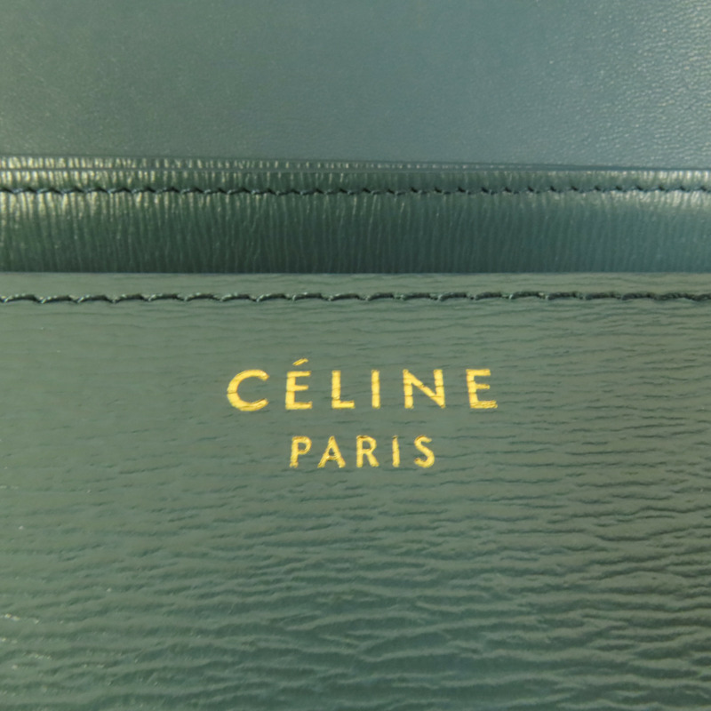 CELINE 牛皮皮革Classic Box Medium肩背袋-7