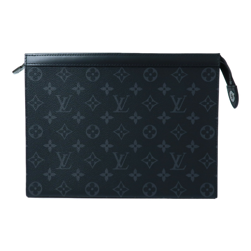 LOUIS VUITTON Monogram Eclipse Pochette Voyage MM手拿包-1