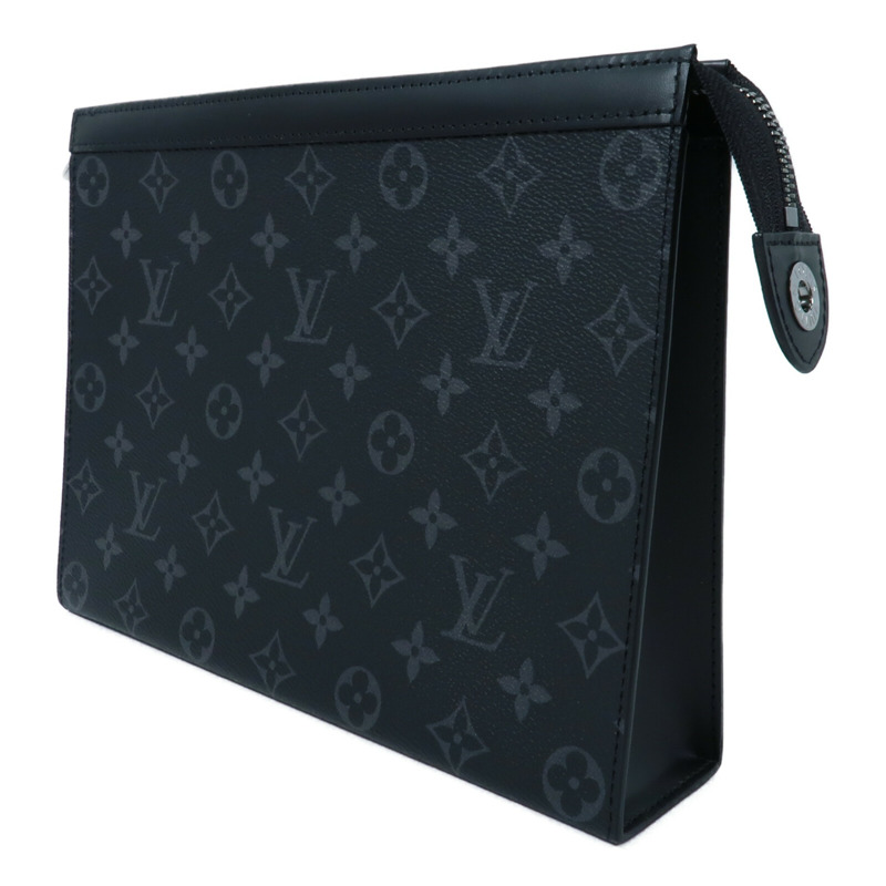 LOUIS VUITTON Monogram Eclipse Pochette Voyage MM手拿包-2