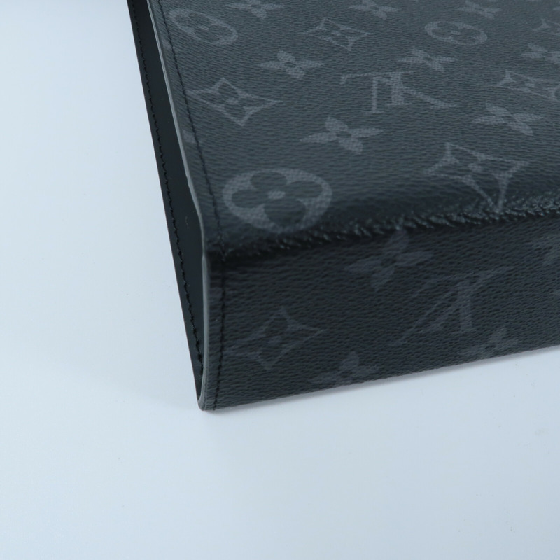 LOUIS VUITTON Monogram Eclipse Pochette Voyage MM手拿包-8