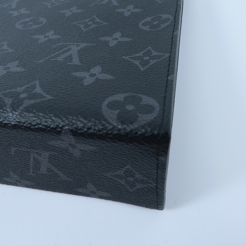 LOUIS VUITTON Monogram Eclipse Pochette Voyage MM手拿包-9