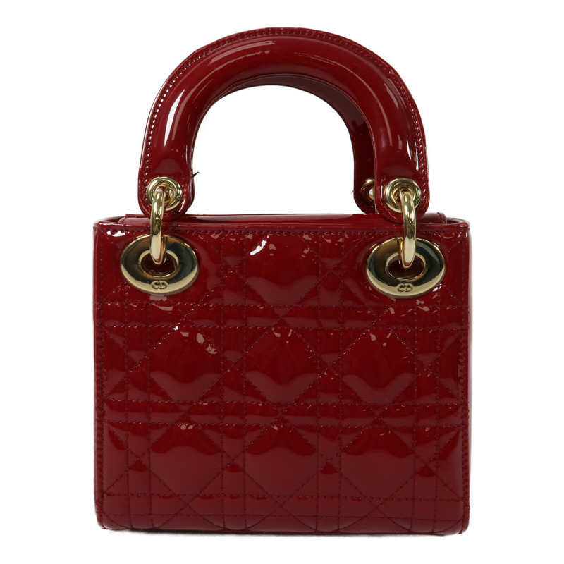 Dior 漆皮皮革Mini Lady Dior手挽肩背兩用袋-1