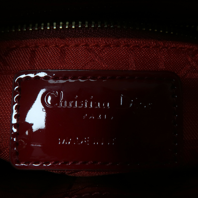 Dior 漆皮皮革Mini Lady Dior手挽肩背兩用袋-5