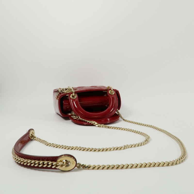 Dior 漆皮皮革Mini Lady Dior手挽肩背兩用袋-8