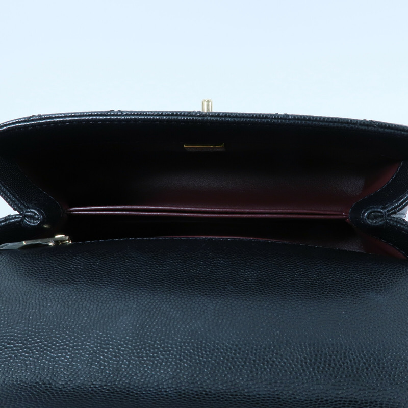 CHANEL 牛皮皮革Coco Handle Small鏈帶手挽肩背兩用袋-4