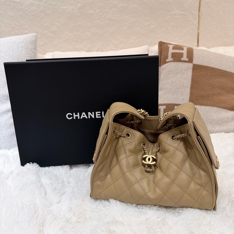 Chanel/ 25bag 棕