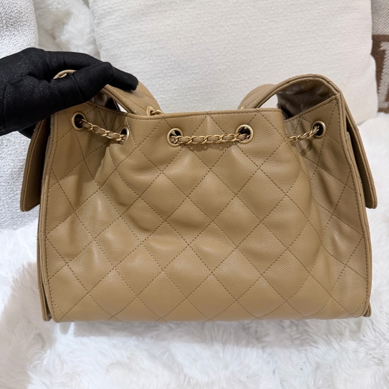Chanel/ 25bag 棕-3