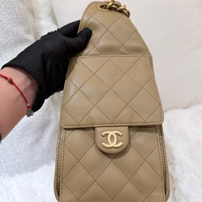 Chanel/ 25bag 棕-5