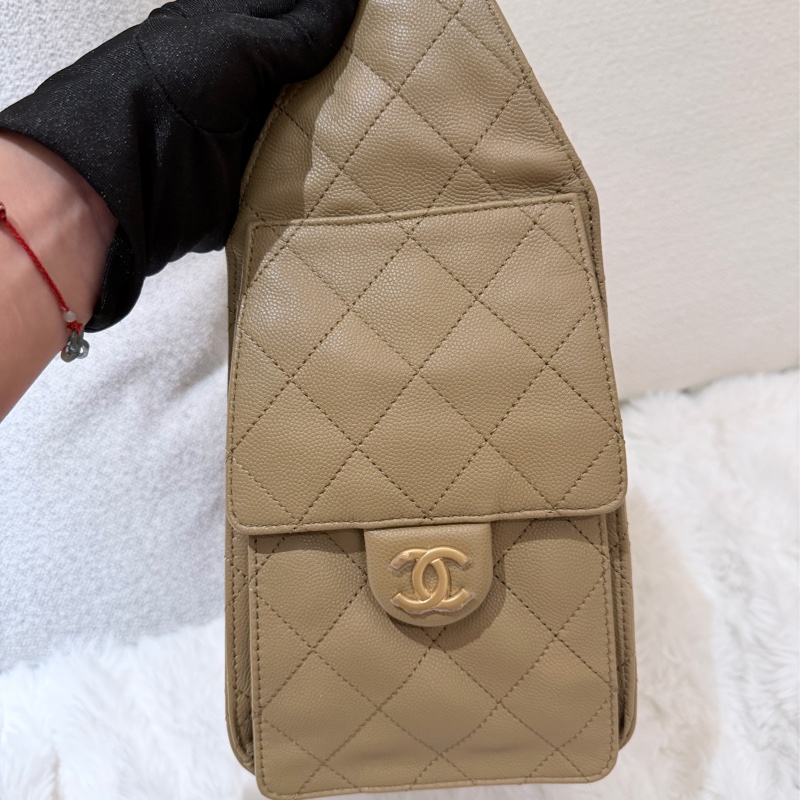 Chanel/ 25bag 棕-6