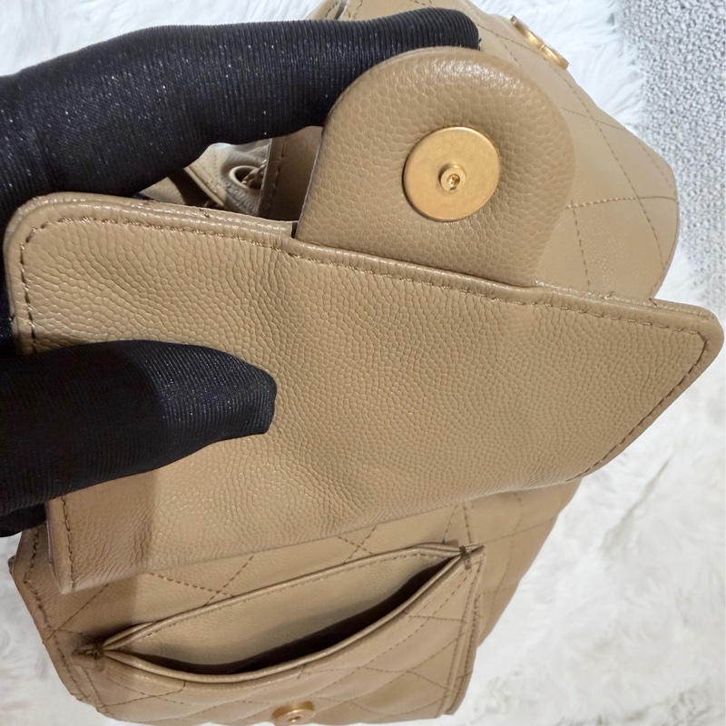 Chanel/ 25bag 棕-14