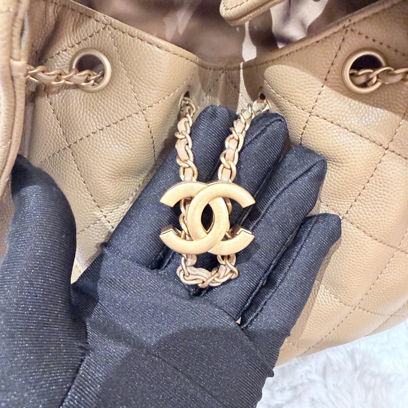 Chanel/ 25bag 棕-15