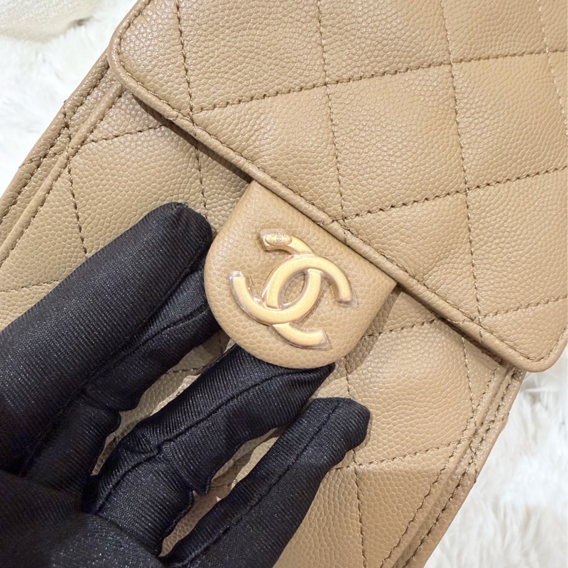 Chanel/ 25bag 棕-17