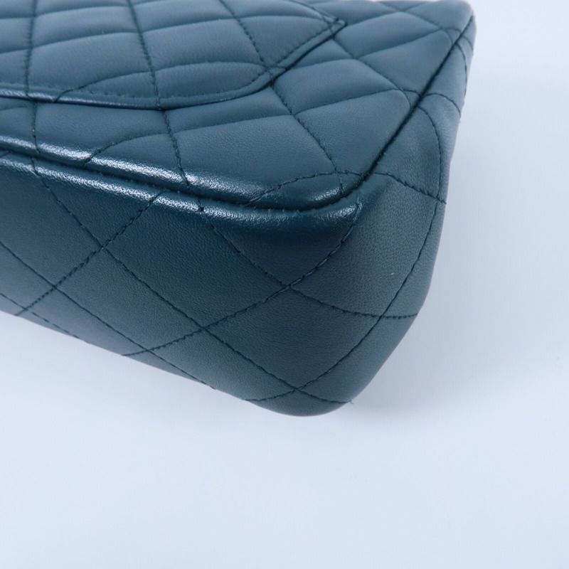 CHANEL 羊皮皮革Mini Classic 20鏈帶肩背袋-14