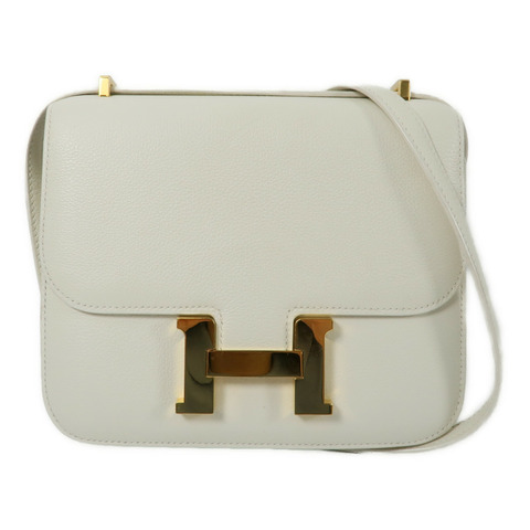 HERMES Evercolor皮革Constance Mini肩背袋Nata