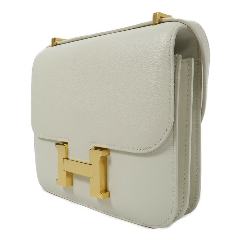 HERMES Evercolor皮革Constance Mini肩背袋Nata-2