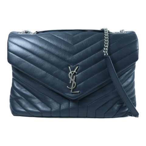 SAINT LAURENT 牛皮皮革Large Loulou肩背袋