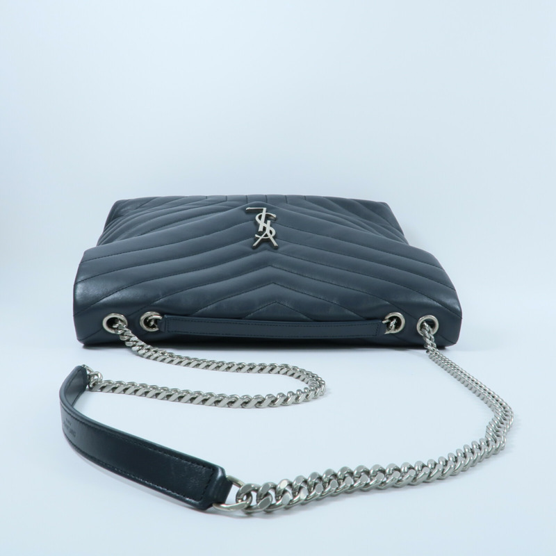 SAINT LAURENT 牛皮皮革Large Loulou肩背袋-8