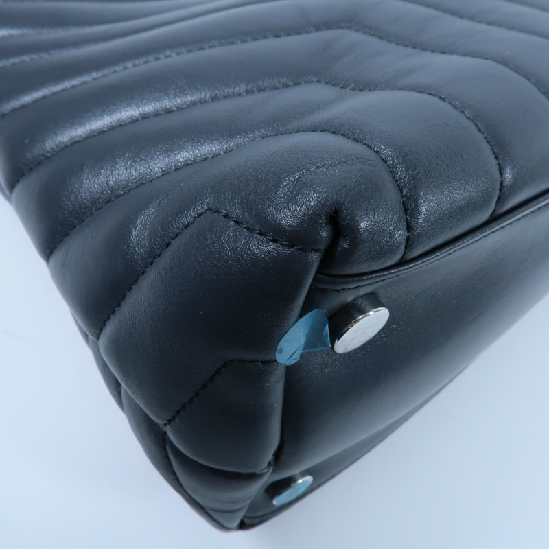 SAINT LAURENT 牛皮皮革Large Loulou肩背袋-11