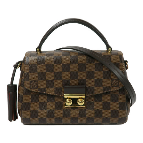 LOUIS VUITTON Damier Croisette手挽肩背兩用袋