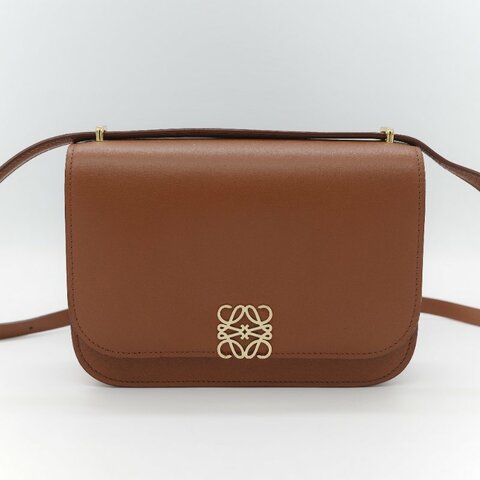 Loewe 羅威 Goya 焦糖色 牛皮 豆腐包 斜挎包