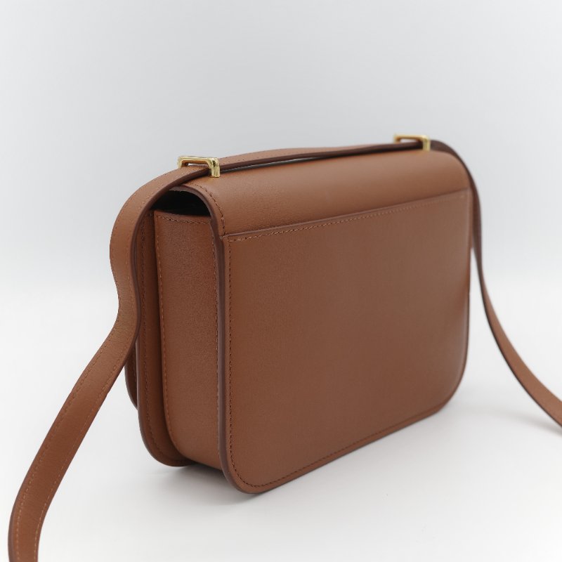 Loewe 羅威 Goya 焦糖色 牛皮 豆腐包 斜挎包-7