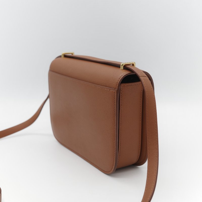 Loewe 羅威 Goya 焦糖色 牛皮 豆腐包 斜挎包-8