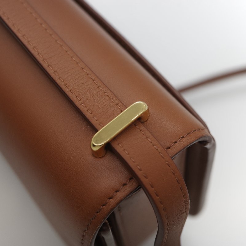 Loewe 羅威 Goya 焦糖色 牛皮 豆腐包 斜挎包-18