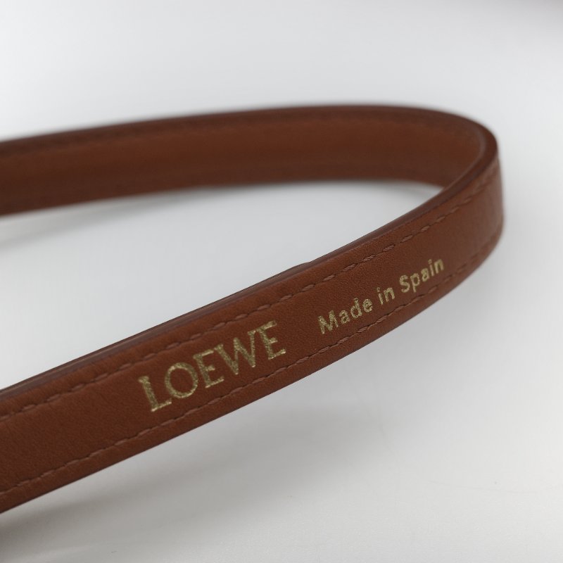 Loewe 羅威 Goya 焦糖色 牛皮 豆腐包 斜挎包-20