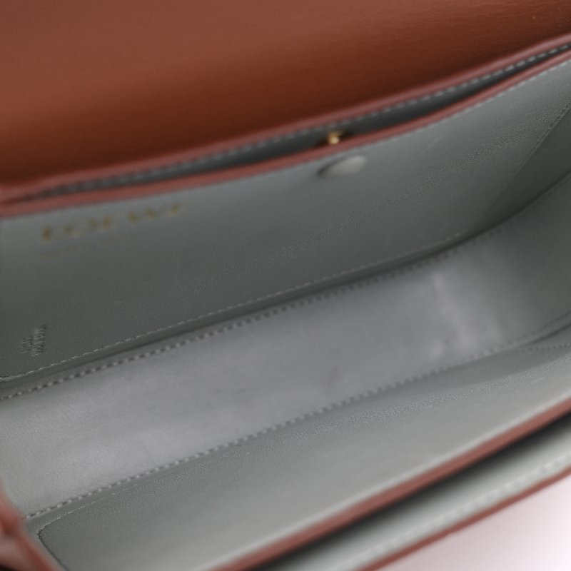 Loewe 羅威 Goya 焦糖色 牛皮 豆腐包 斜挎包-27