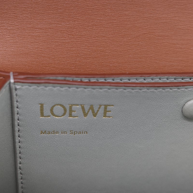 Loewe 羅威 Goya 焦糖色 牛皮 豆腐包 斜挎包-28