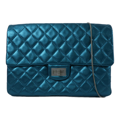 CHANEL 羊皮皮革2.55 Reissue Medium鏈帶肩背袋