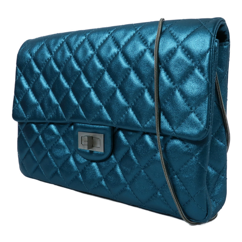 CHANEL 羊皮皮革2.55 Reissue Medium鏈帶肩背袋-2