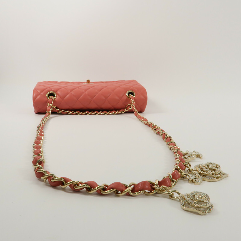 CHANEL 羊皮皮革Chain Shoulder Bag鏈帶肩背袋-8