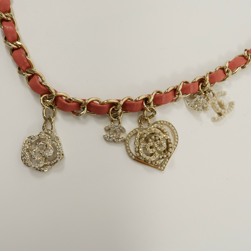 CHANEL 羊皮皮革Chain Shoulder Bag鏈帶肩背袋-9