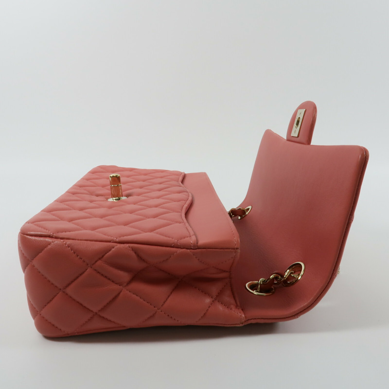 CHANEL 羊皮皮革Chain Shoulder Bag鏈帶肩背袋-11