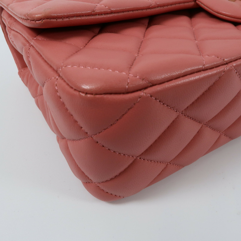 CHANEL 羊皮皮革Chain Shoulder Bag鏈帶肩背袋-13