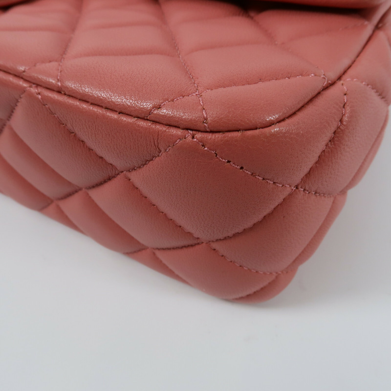 CHANEL 羊皮皮革Chain Shoulder Bag鏈帶肩背袋-14