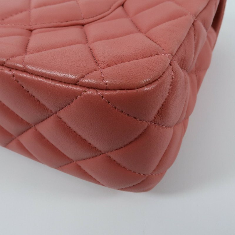 CHANEL 羊皮皮革Chain Shoulder Bag鏈帶肩背袋-16