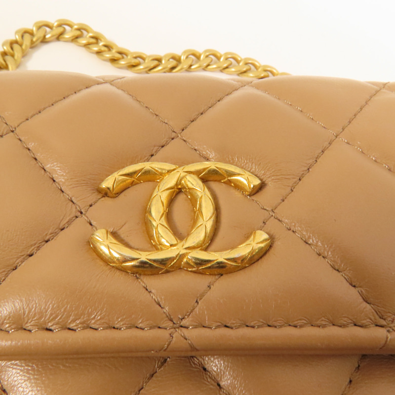 CHANEL 羊皮皮革Wallet On Chain肩背袋-7