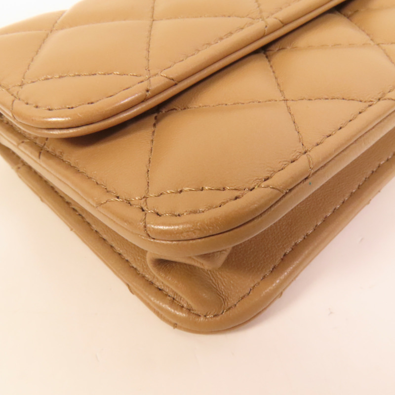 CHANEL 羊皮皮革Wallet On Chain肩背袋-12