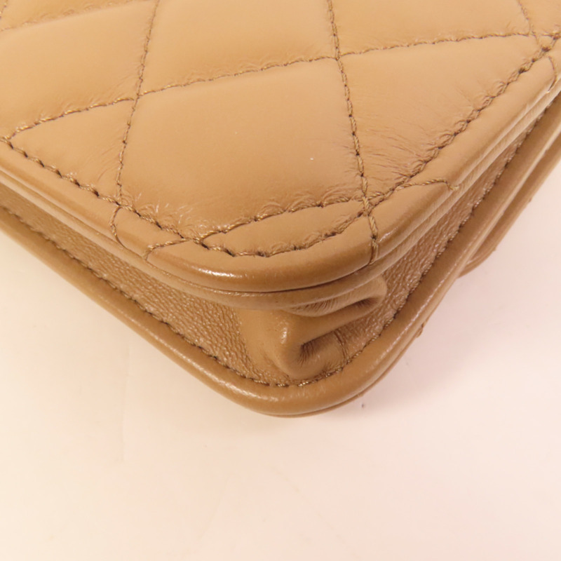 CHANEL 羊皮皮革Wallet On Chain肩背袋-15