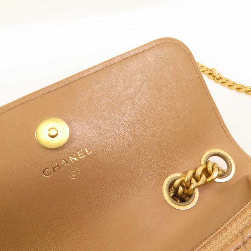 CHANEL 羊皮皮革Wallet On Chain肩背袋-16