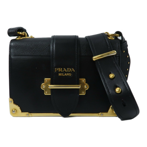 PRADA 牛皮皮革Cahier Shoulder Bag肩背袋