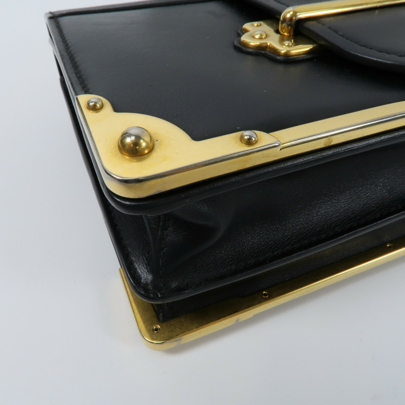 PRADA 牛皮皮革Cahier Shoulder Bag肩背袋-10