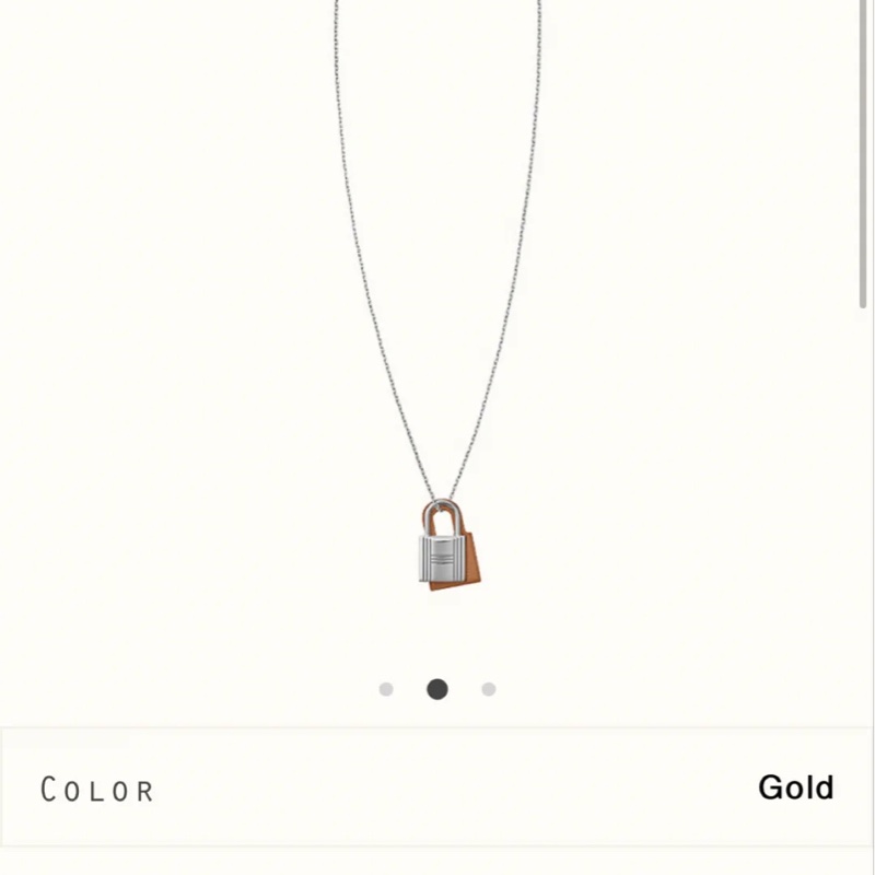 Hermes/爱马仕 锁头项链-3