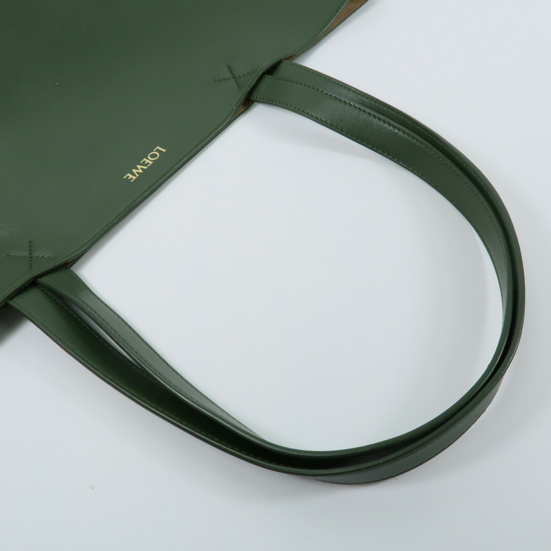 LOEWE 牛皮皮革Puzzle Fold Tote手挽袋-7