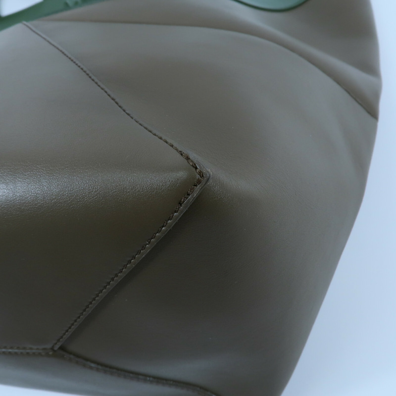 LOEWE 牛皮皮革Puzzle Fold Tote手挽袋-12