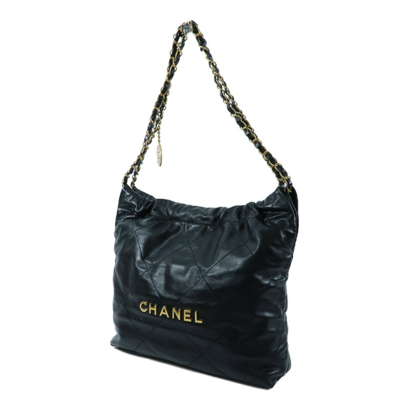 CHANEL 牛皮皮革Chanel 22 Small鏈帶肩背袋-2