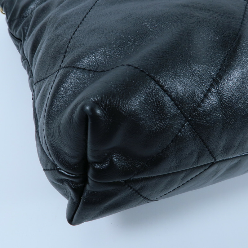 CHANEL 牛皮皮革Chanel 22 Small鏈帶肩背袋-12